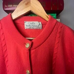 Rare - Vintage Quill’s Woolen Market Ireland Cardigan Size XL